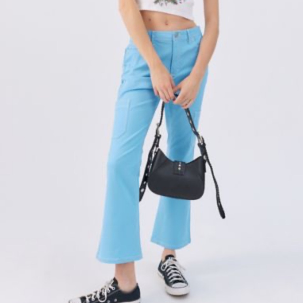 BDG Contrast Stitch Twill Flare Pant